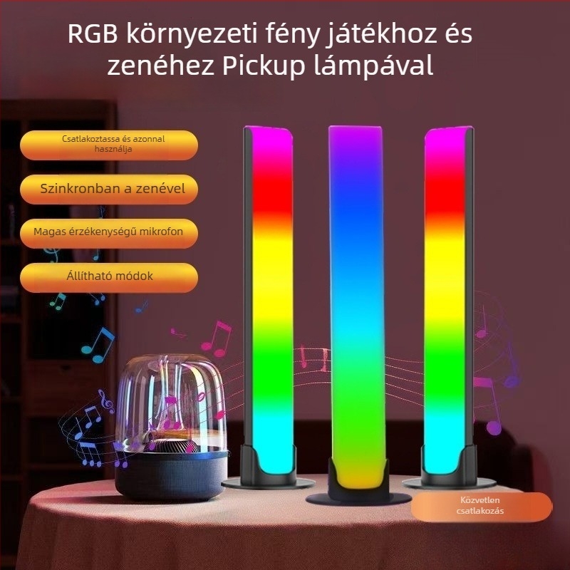 Hanggal aktivált zenés fény - asztali kivitel, modell L023 (nem intelligens vezérlés)