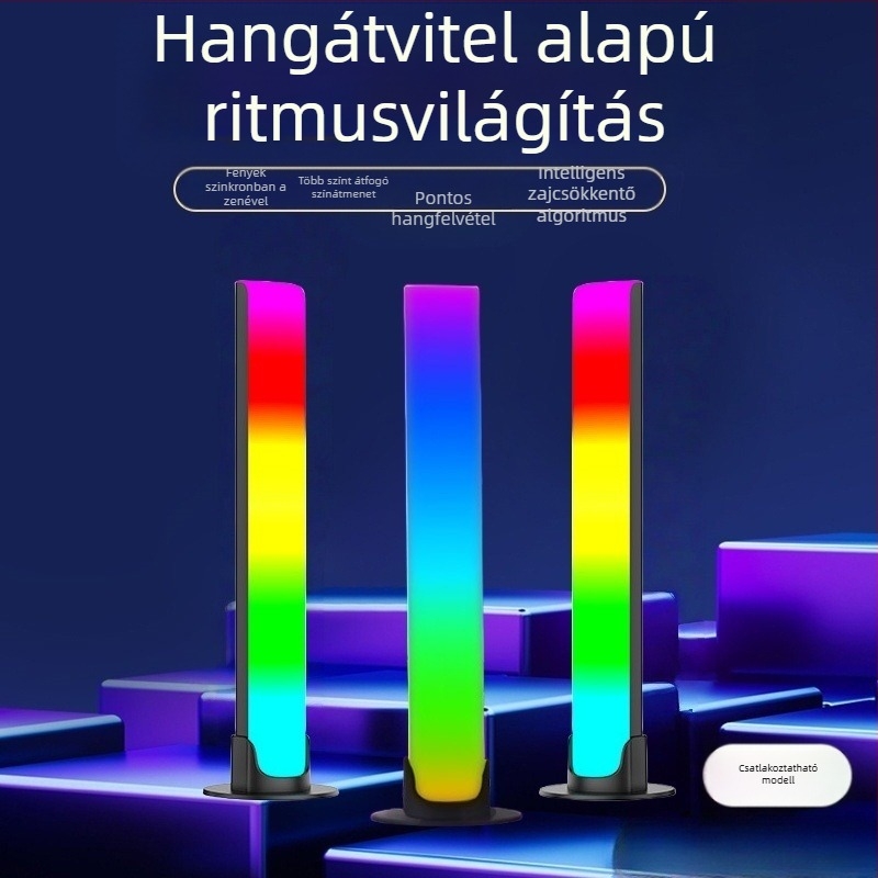 Hanggal aktivált zenés fény - asztali kivitel, modell L023 (nem intelligens vezérlés)