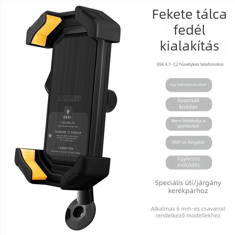 Kerékpártelefon tartó csillapító kormánytámaszhoz — univerzális MTB és országúti kerékpárhoz, rezgéscsillapító