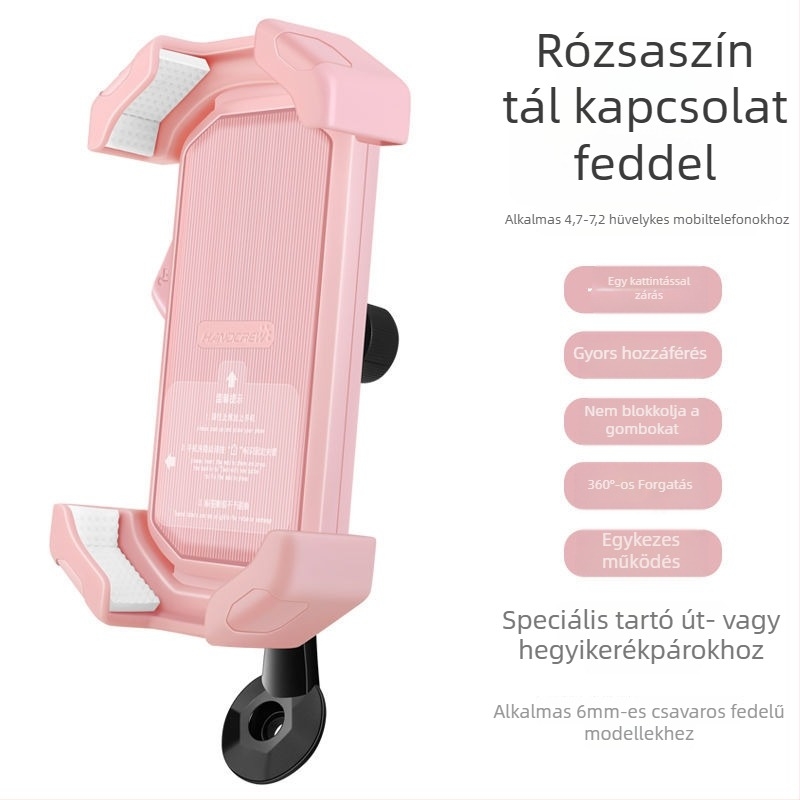Kerékpártelefon tartó csillapító kormánytámaszhoz — univerzális MTB és országúti kerékpárhoz, rezgéscsillapító
