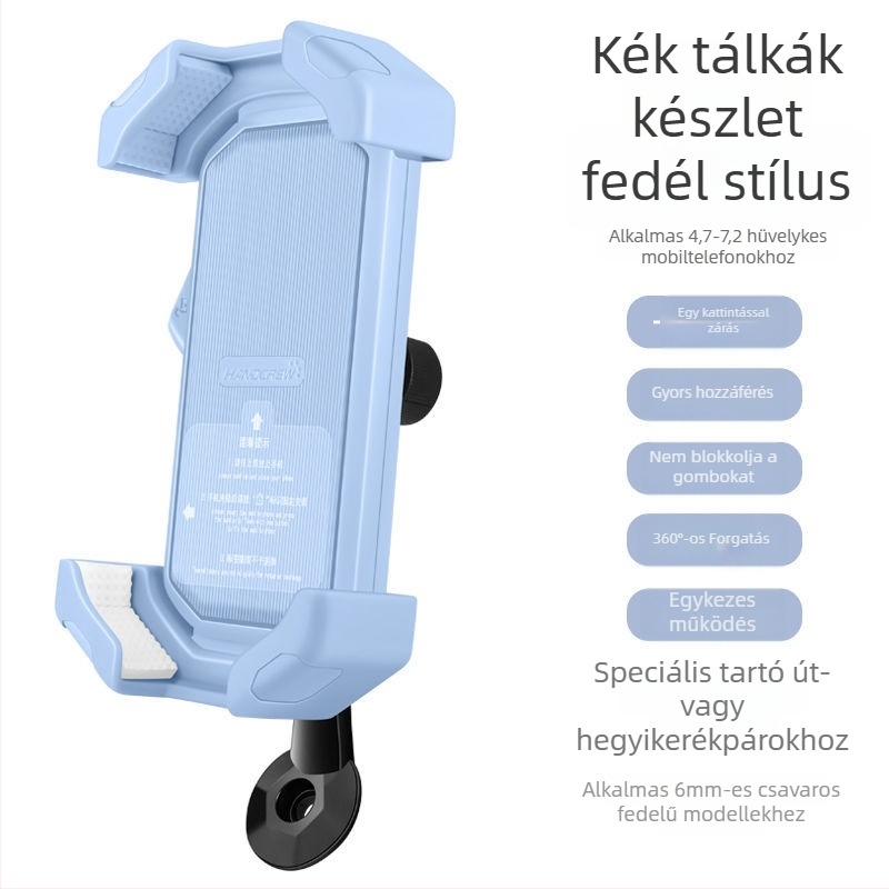 Kerékpártelefon tartó csillapító kormánytámaszhoz — univerzális MTB és országúti kerékpárhoz, rezgéscsillapító