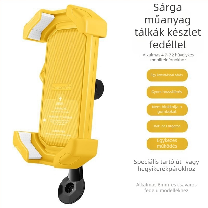 Kerékpártelefon tartó csillapító kormánytámaszhoz — univerzális MTB és országúti kerékpárhoz, rezgéscsillapító