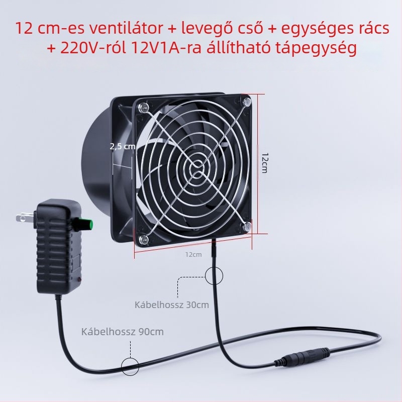 Univerzális konzolos ventilátor forrasztási füst elszívására – füst-elszívó, ablakos stílus