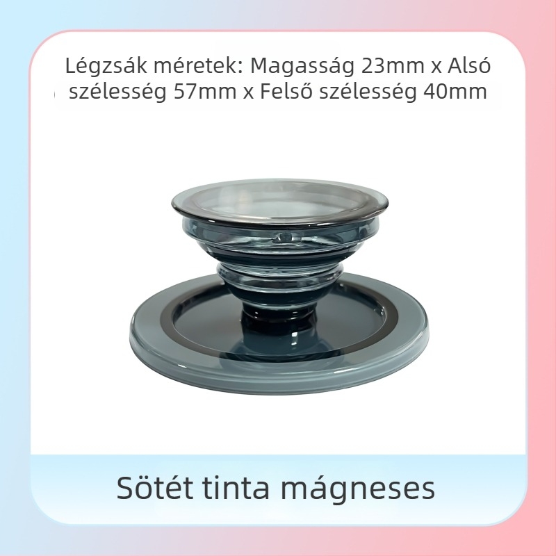 Snap-on asztali telefon-tartó, átlátszó sorozat, modell 01, TPU+ABS, Apple és Android számára