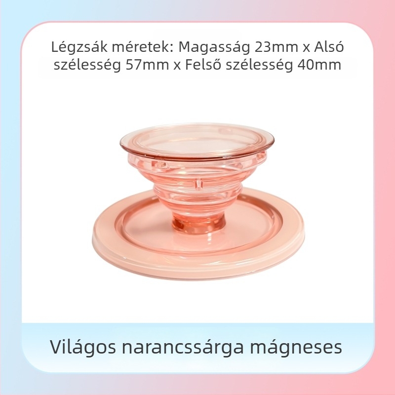 Snap-on asztali telefon-tartó, átlátszó sorozat, modell 01, TPU+ABS, Apple és Android számára