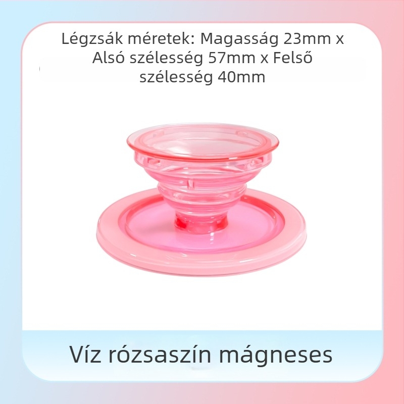 Snap-on asztali telefon-tartó, átlátszó sorozat, modell 01, TPU+ABS, Apple és Android számára