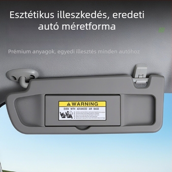 Honda Civic 2006-2011 első napellenzők (bal és jobb) – PVC, kártyás telepítés, logó nyomtatás, testreszabható