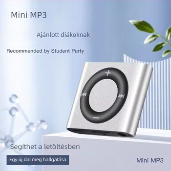 Diákkedv MP3 lejátszó - Mini hordozható sportos zenelejátszó, MP3 lejátszás, bővítő kártya nélkül