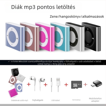 Hordozható MP3 lejátszó iskolai használatra és angol hallgatási gyakorlathoz