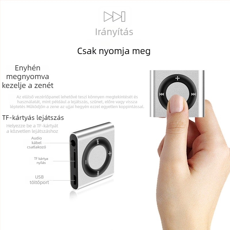 Hordozható MP3 lejátszó iskolai használatra és angol hallgatási gyakorlathoz