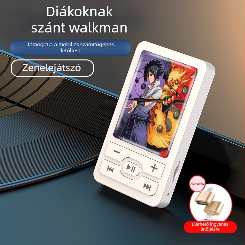 Mini MP3 lejátszó rajzfilm mintákkal, kártyahely, epoxival bevonva — WANKEY MP3