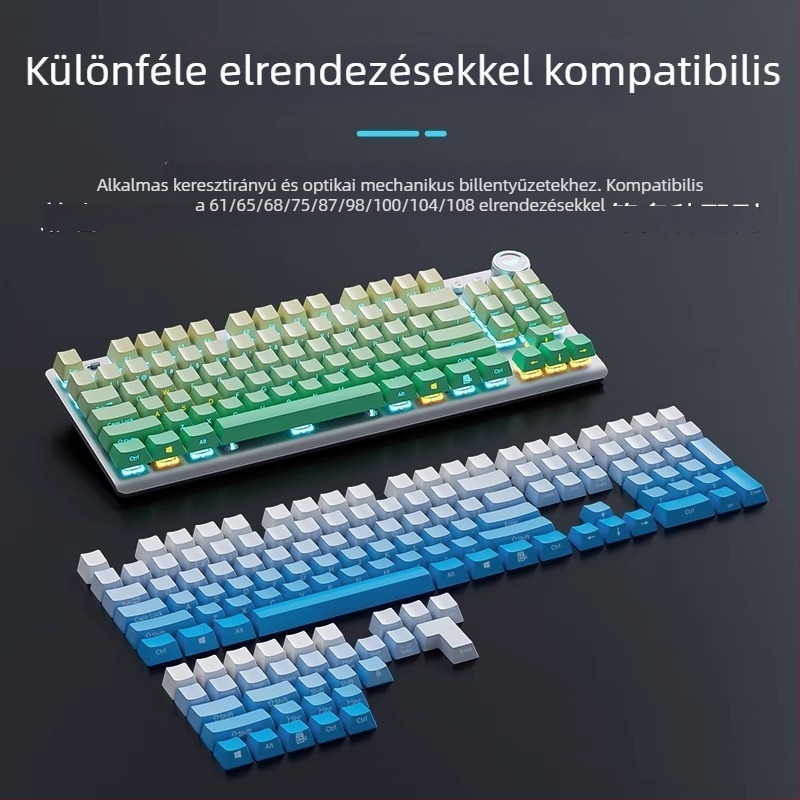 GLZ ABS műanyag billentyűfedők univerzális billentyűzetekhez – teljes készlet