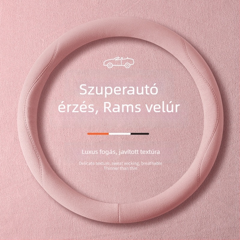 Szuédbőr el készült kormányhuzat, univerzális illesztés, nyári használat, izzadságelnyelő, csúszásmentes