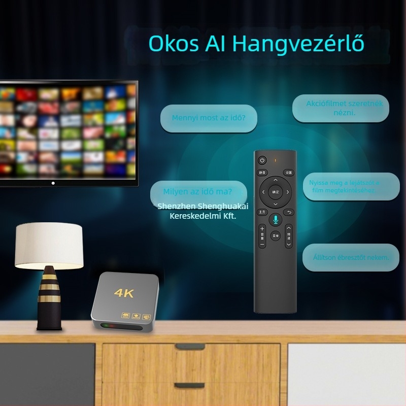 4K vezeték nélküli set-top doboz Wi-Fi, HDMI, USB, 128 MB memória