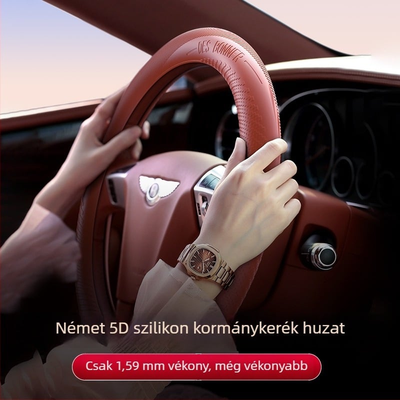 Szilikon kormányvédő, csúszásmentes és kopásálló, négy évszakos, egyszerű stílus, univerzális illeszkedés