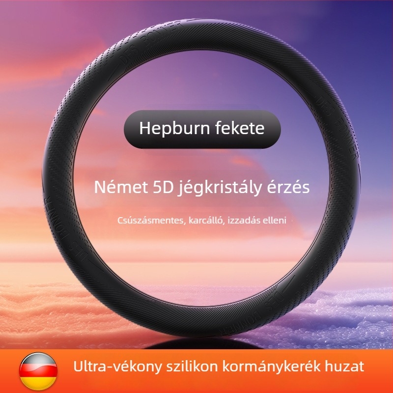 Szilikon kormányvédő, csúszásmentes és kopásálló, négy évszakos, egyszerű stílus, univerzális illeszkedés