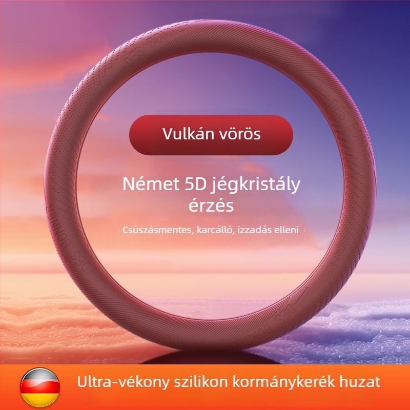 Szilikon kormányvédő, csúszásmentes és kopásálló, négy évszakos, egyszerű stílus, univerzális illeszkedés