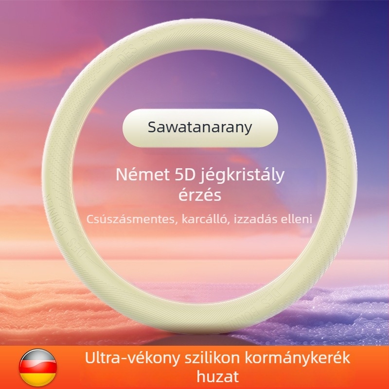 Szilikon kormányvédő, csúszásmentes és kopásálló, négy évszakos, egyszerű stílus, univerzális illeszkedés