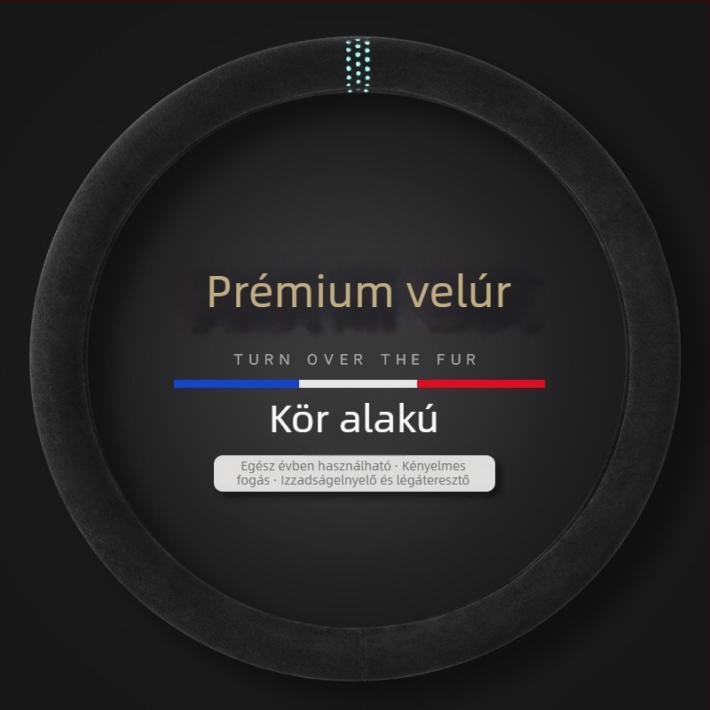 Kormánykerék fedél velúr imitációból - minden évszakra univerzális, csúszásmentes, izzadságfelszívó, lélegző, meleg
