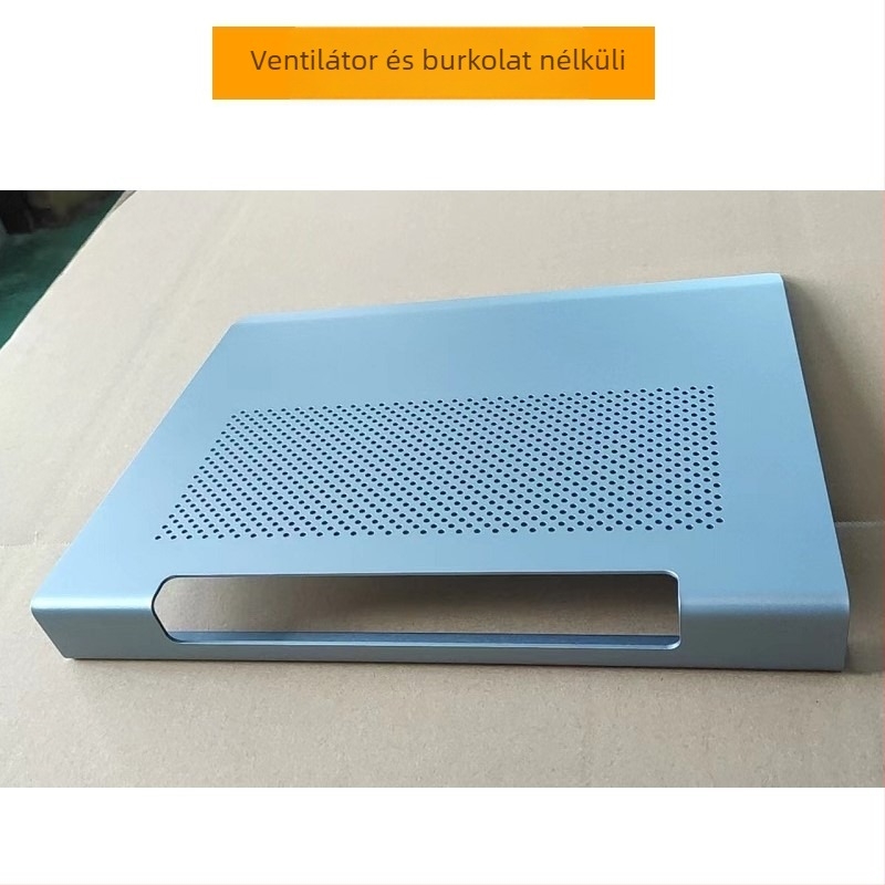 Laptop hűtőbázis alumínium ötvözetből, 2 ventilátorral, notebookhoz
