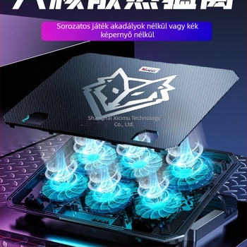 Fengchi Wuyue notebok hűtőalap gamer laptopokhoz, csendes levegő hűtés, 2 ventilátor, modell DCX-039