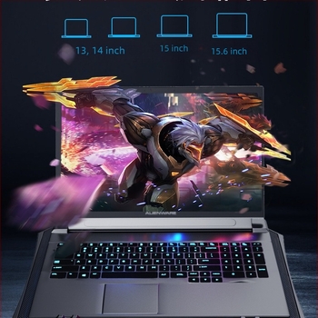 Fengchi Wuyue notebok hűtőalap gamer laptopokhoz, csendes levegő hűtés, 2 ventilátor, modell DCX-039