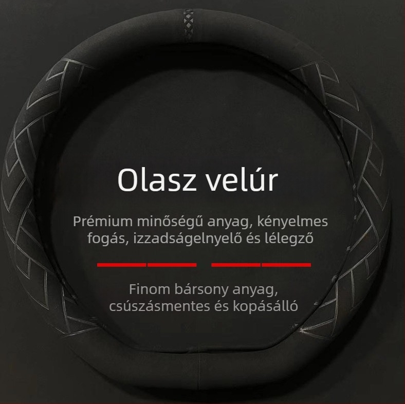 Velúr volánfedél, négy évszakos, univerzális illeszkedés
