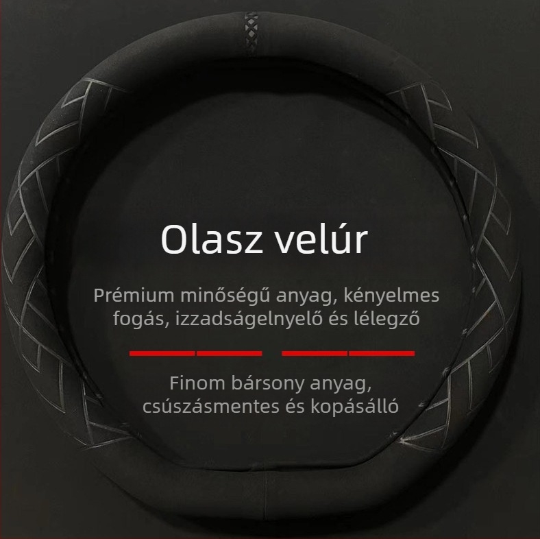 Velúr volánfedél, négy évszakos, univerzális illeszkedés