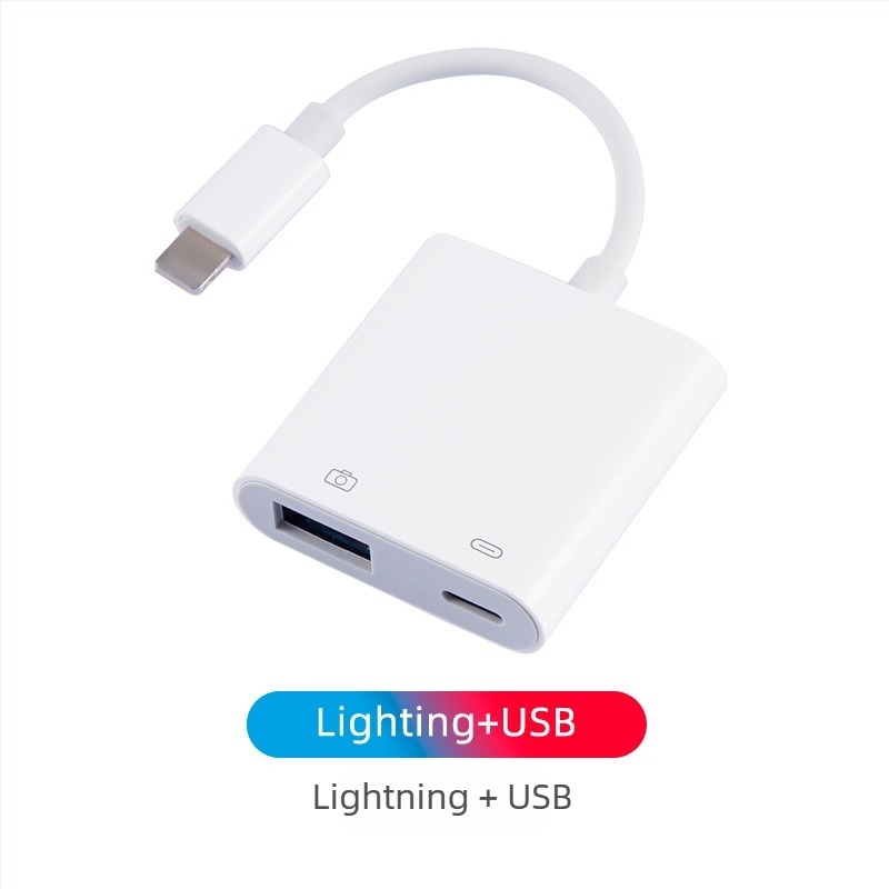iPhone 11–14 OTG adapter 3,5 mm audio kábel – 2 az 1-ben