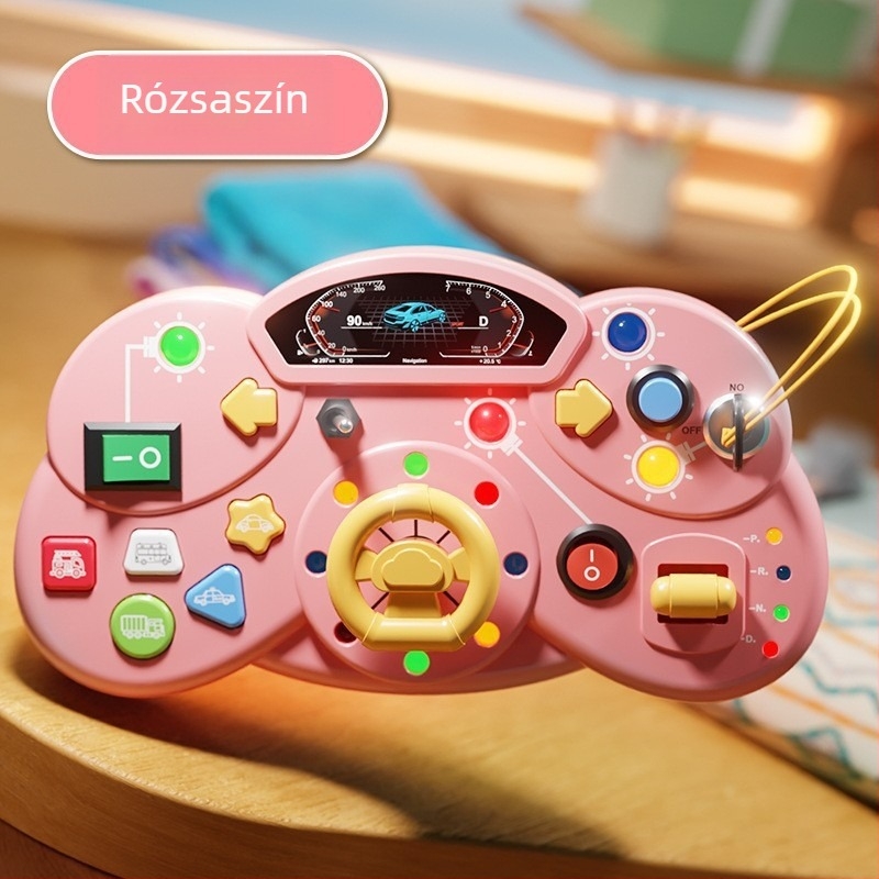 Montessori‑alapú oktatási foglalkoztató gép a korai tanuláshoz — elektromos, hang- és fényprojekcióval; ABS anyagból; 4–6 éveseknek