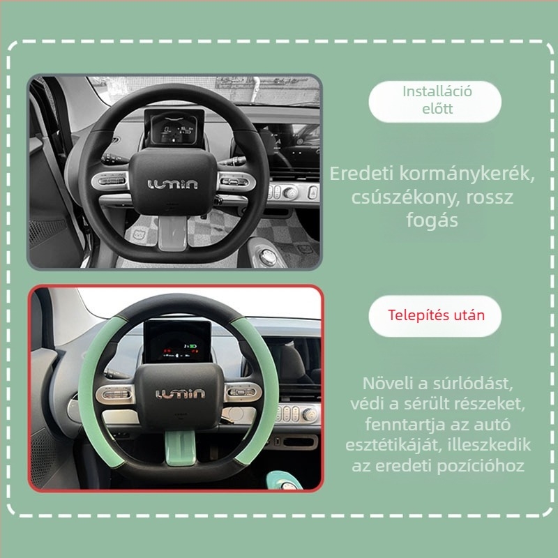 Changan kormánykerék-borítás, egyszerű stílus, műbőr, négy évszakos használat, speciális szerelés