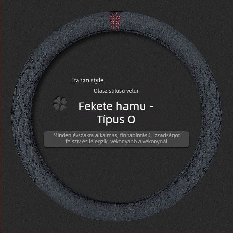 Xingyue velúr kormánykerék borítás – univerzális négy évszakos, ultra vékony, kompatibil BMW, Mercedes-Benz, Audi és Volkswagen