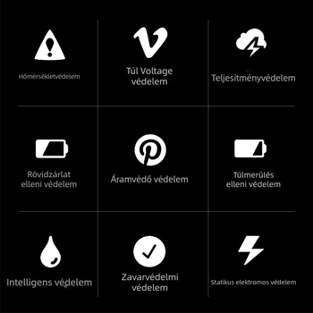 PD digitális kijelzős gyors töltőkábel Type-C-ről DC5521-re, nagy teljesítmény, állítható feszültség, többfunkciós adapter