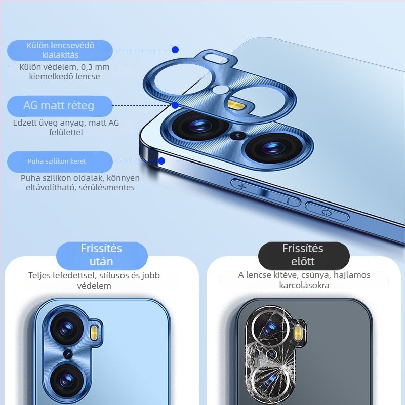 Huawei Honor 60 Pro telefonvédő tok — akril, keret nélküli, minimalist