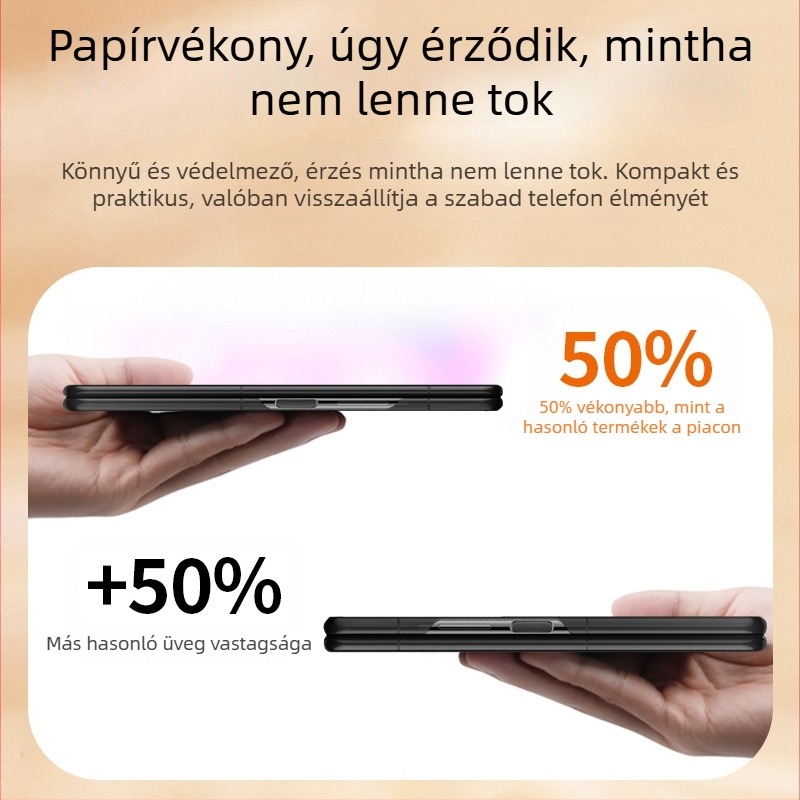Honor Magic V2 hajtogatható telefonhoz — két részes védőtok, velúr felület, kopásálló, ütésálló, testreszabható
