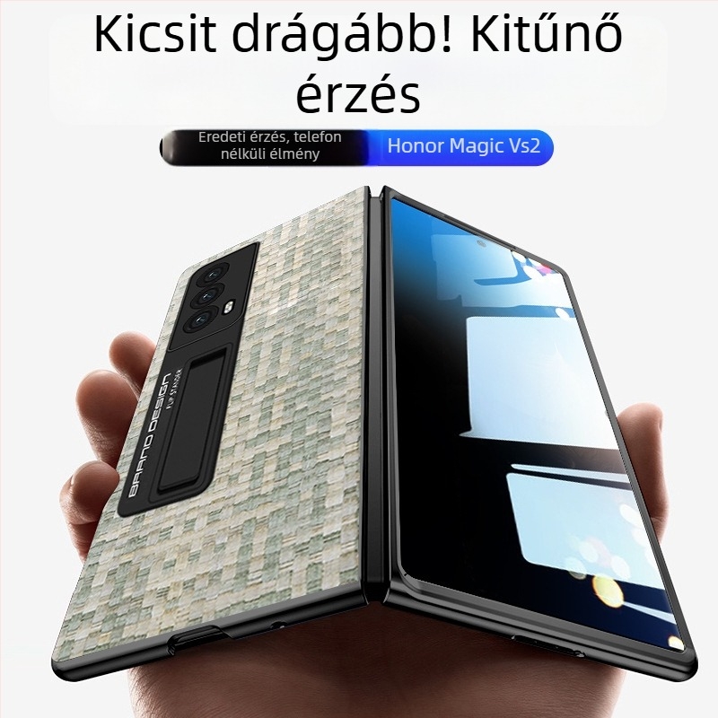 Honor Magic V2 hajtogatható telefonhoz — két részes védőtok, velúr felület, kopásálló, ütésálló, testreszabható