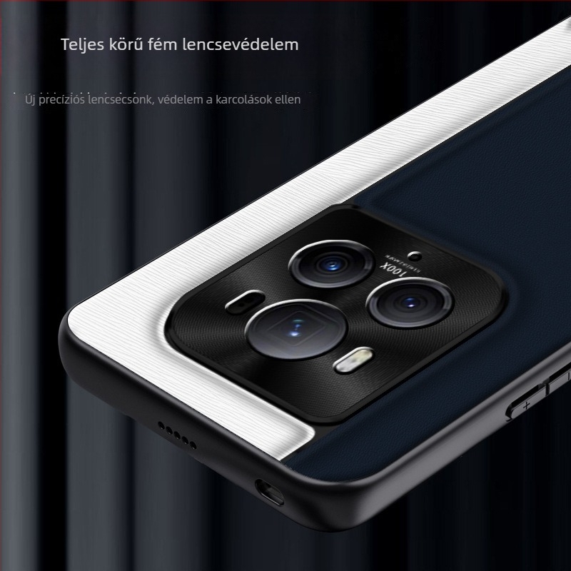 QML tok Honor Magic6Pro, műbőr, matt felület, kockás mintázat, ütésálló védelem
