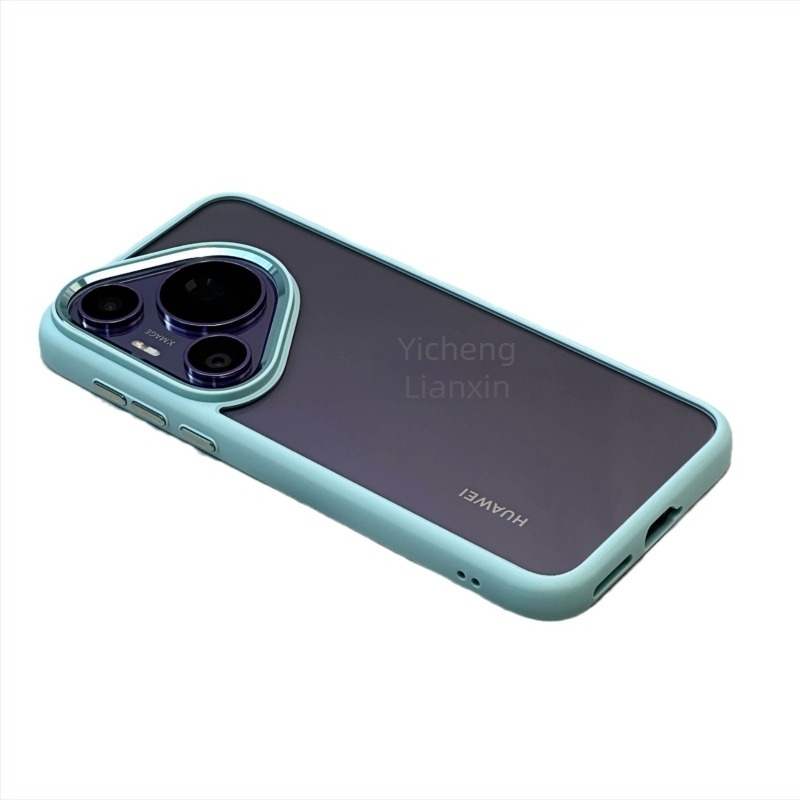 Huawei Pura70 Ultra átlátszó tok arany pajzzsal és fém objektívkerettel, ütésálló védelem, P80Pro+-val kompatibilis