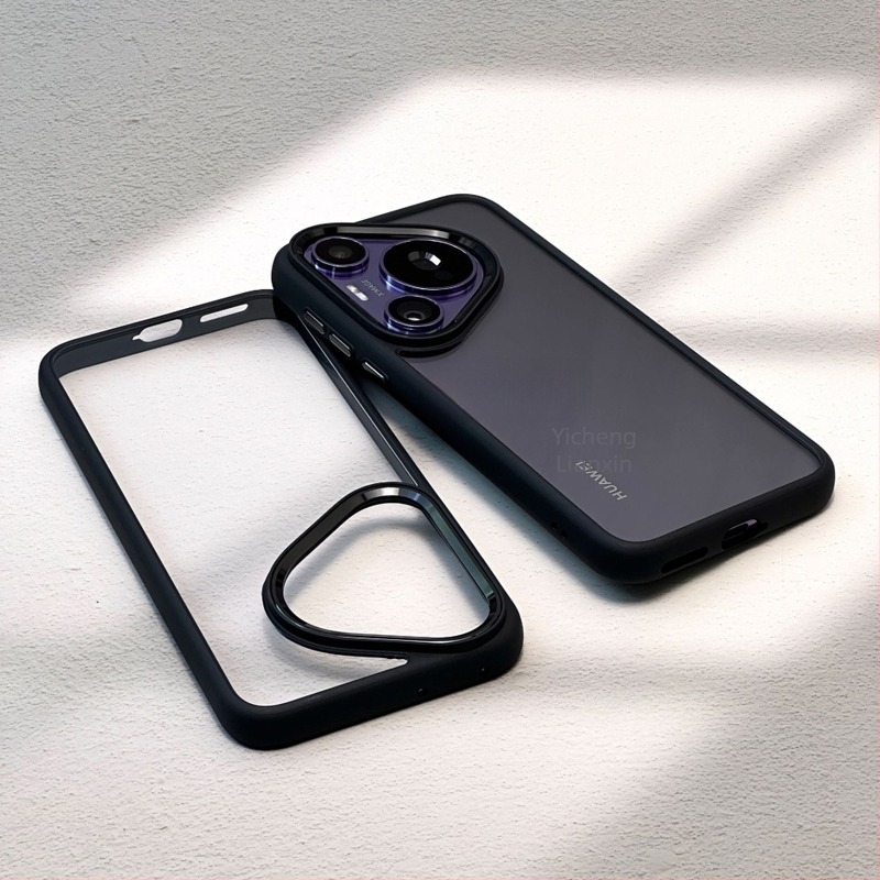 Huawei Pura70 Ultra átlátszó tok arany pajzzsal és fém objektívkerettel, ütésálló védelem, P80Pro+-val kompatibilis