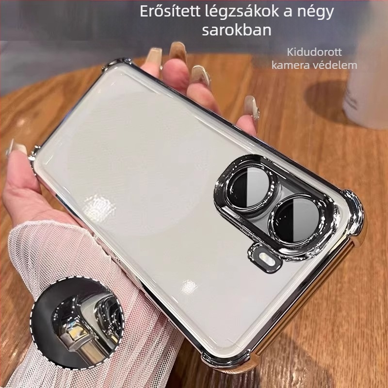 Tok Xiaomi Poco F8 Ultra – TPU héj, elektroplakált felülettel; ütésálló, zuhanásálló, karcolásálló és sárgulás elleni védelem.