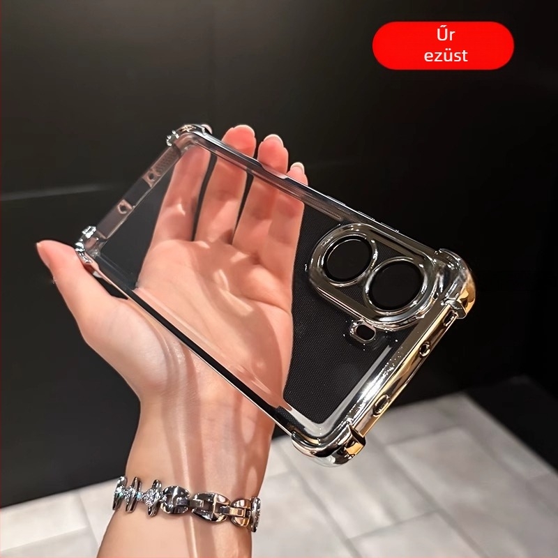 Tok Xiaomi Poco F8 Ultra – TPU héj, elektroplakált felülettel; ütésálló, zuhanásálló, karcolásálló és sárgulás elleni védelem.