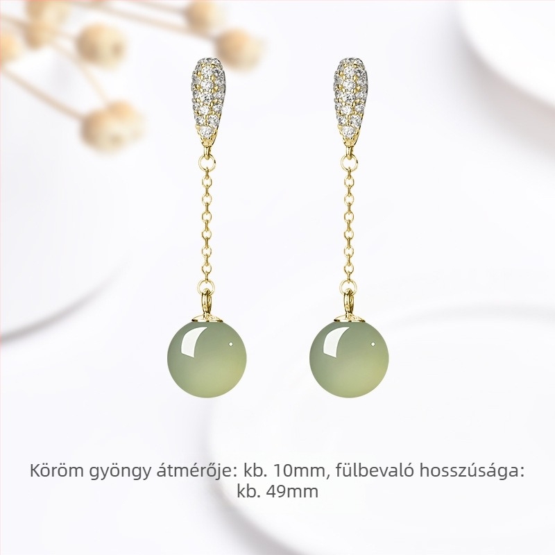 Fülbevalók – Geometriai forma, Achát anyag, Természetes stílus, Uniszex, 2025 tavasz