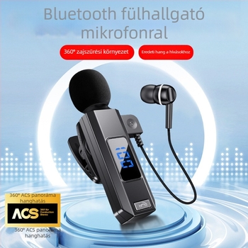 Sportos lavalier Bluetooth mikrofon | Zajcsökkentés, IPX4 vízálló, 10 m hatótáv, Bluetooth 5.5, Akkumulátor üzemideje több mint 8 óra