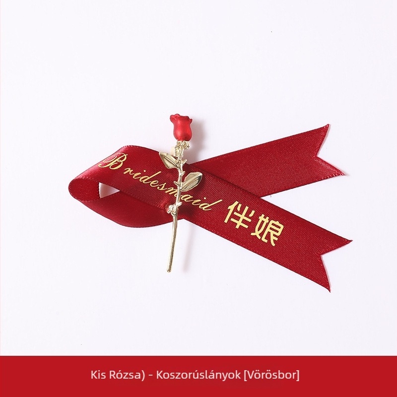 Chammit esküvői corsage készlet menyasszony és vőlegény részére; anyag: más; specifikációk: 4213123; koszorúslányoknak, vőfélyeknek, apának és anyának