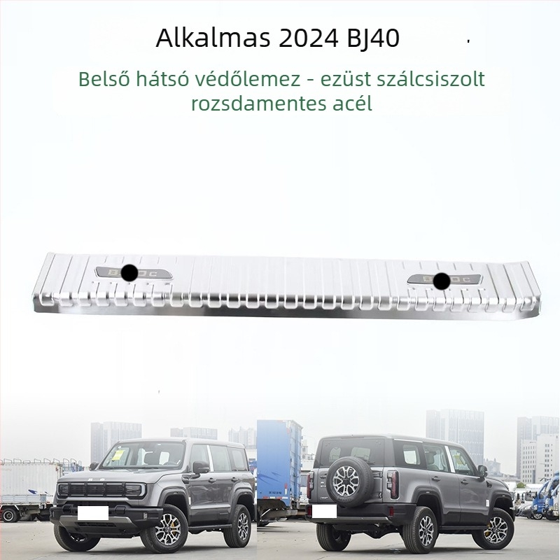 BJ40 Beijing 24-es modellhez rozsdamentes acél ajtó küszöb védő – belső autóalkatrész