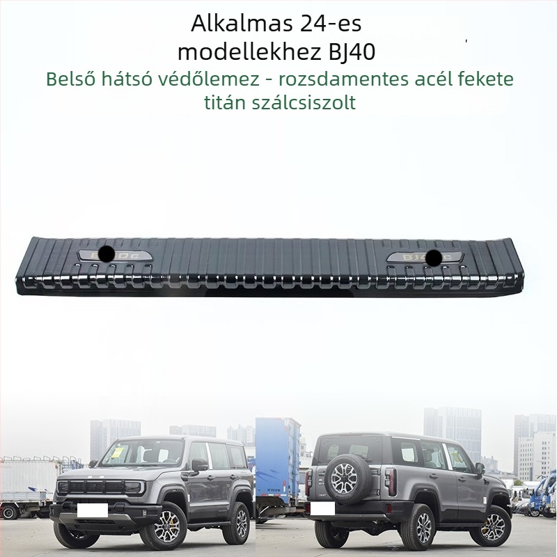 BJ40 Beijing 24-es modellhez rozsdamentes acél ajtó küszöb védő – belső autóalkatrész