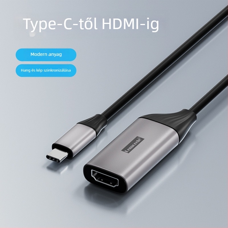Type-C HDMI dokkoló USB hub és VGA kimenet laptophoz