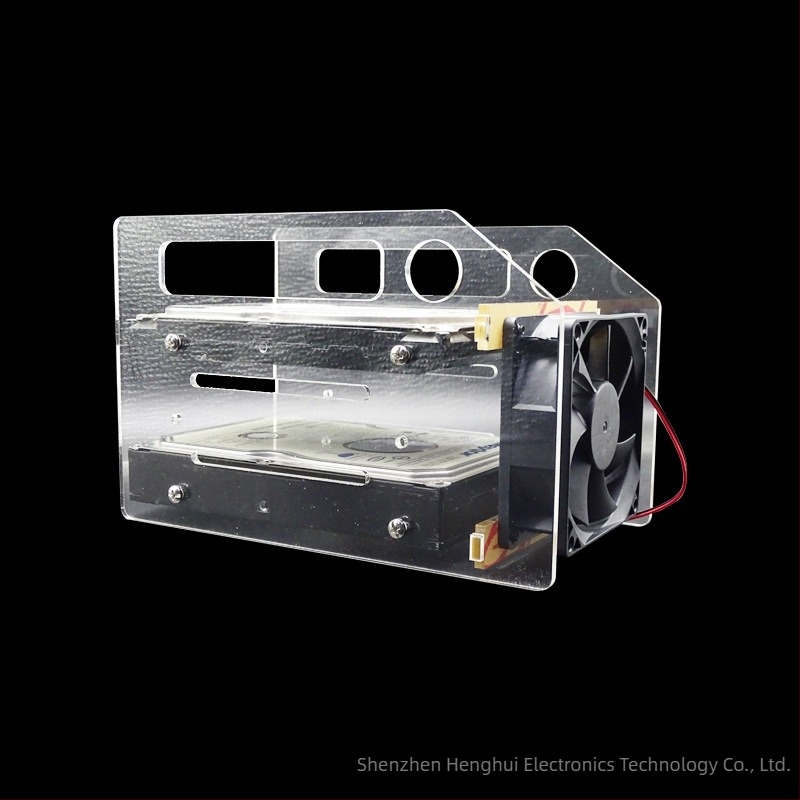 Többlemez HDD tartó — átlátszó akril, modell: Multi-Hard drive bracket, márka: Lian Yi Hao Yu, OEM
