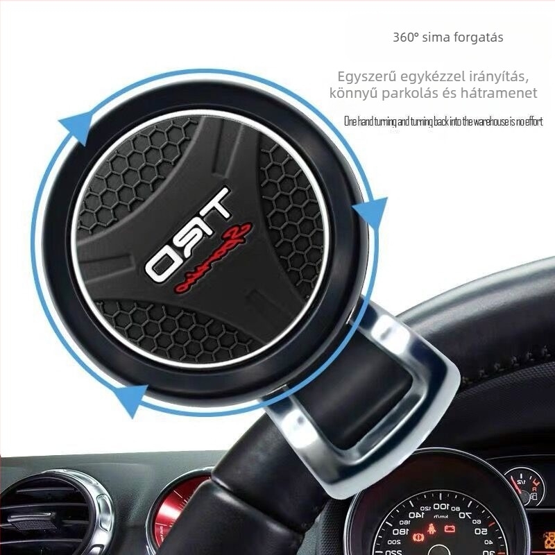 Univerzális kormánysegéd – HDELF, Szilikon + Fém, Testreszabás elérhető, Minden modellhez kompatibilis, Logó nyomtatás