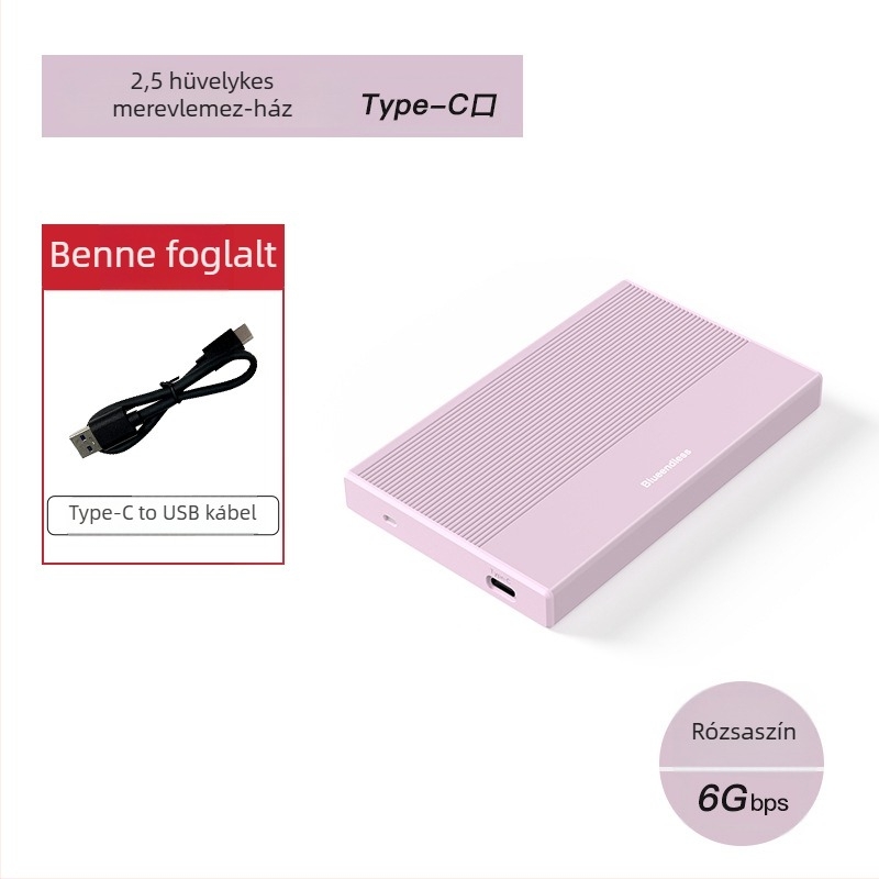SATA SSD/HDD Külső Doboz USB 3.0 Type-C MR23S/MR23GC/MR23FC PC+ABS